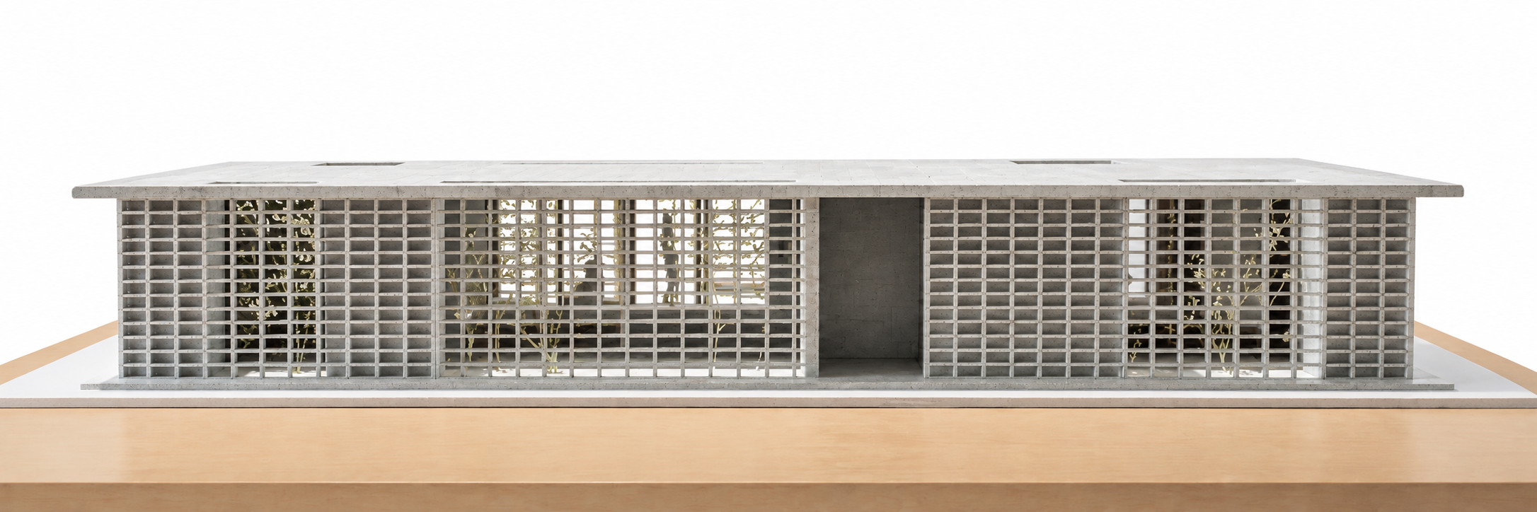 X01 front elevation physical model